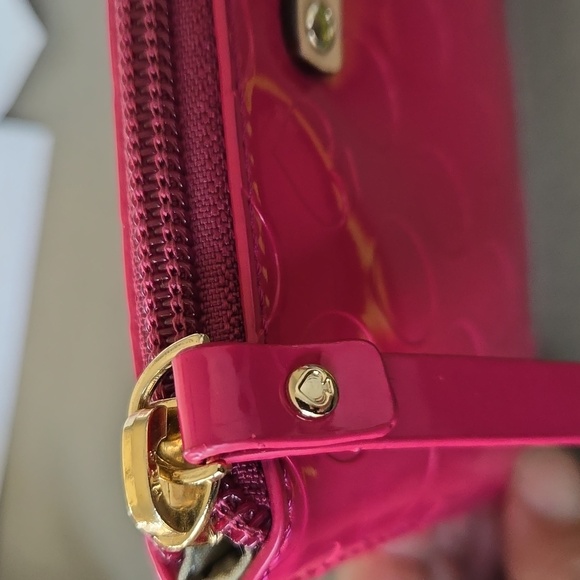 Never used KATE SPADE ♠️  Pouch bag Pink zipper top mini Pouch bag - Picture 12 of 12